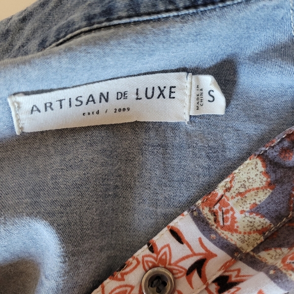 Artisan De Luxe Mixed Print Blouse, VGUC, Size S - Picture 11 of 12